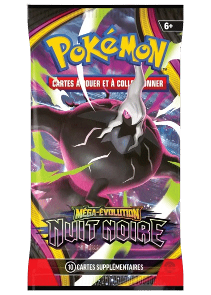 Booster Pokémon Méga-Évolution Nuit Noire ME05 Français - visuel détouré